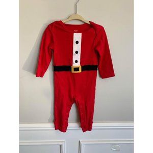 Toddler/Infant 12 month Red Santa one piece outfit w/hat
